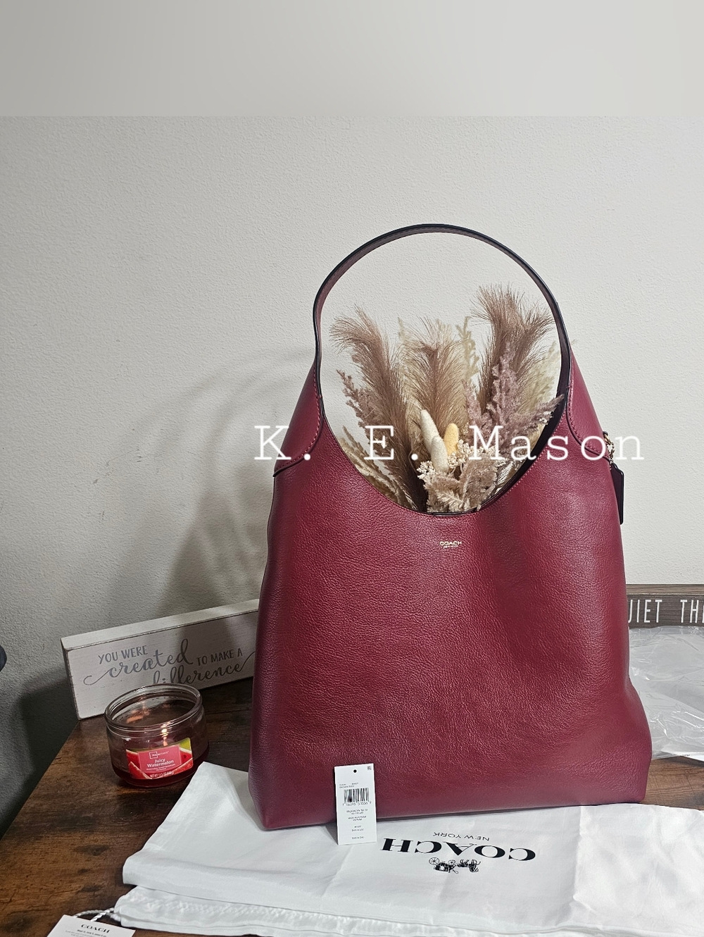 Coach Brooklyn 39 Dark Ruby - Picture 4 of 11
